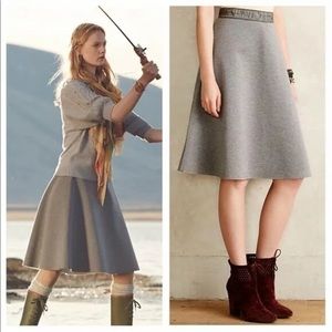 HD in Paris Anthropologie Skirt Neoprene A Line M